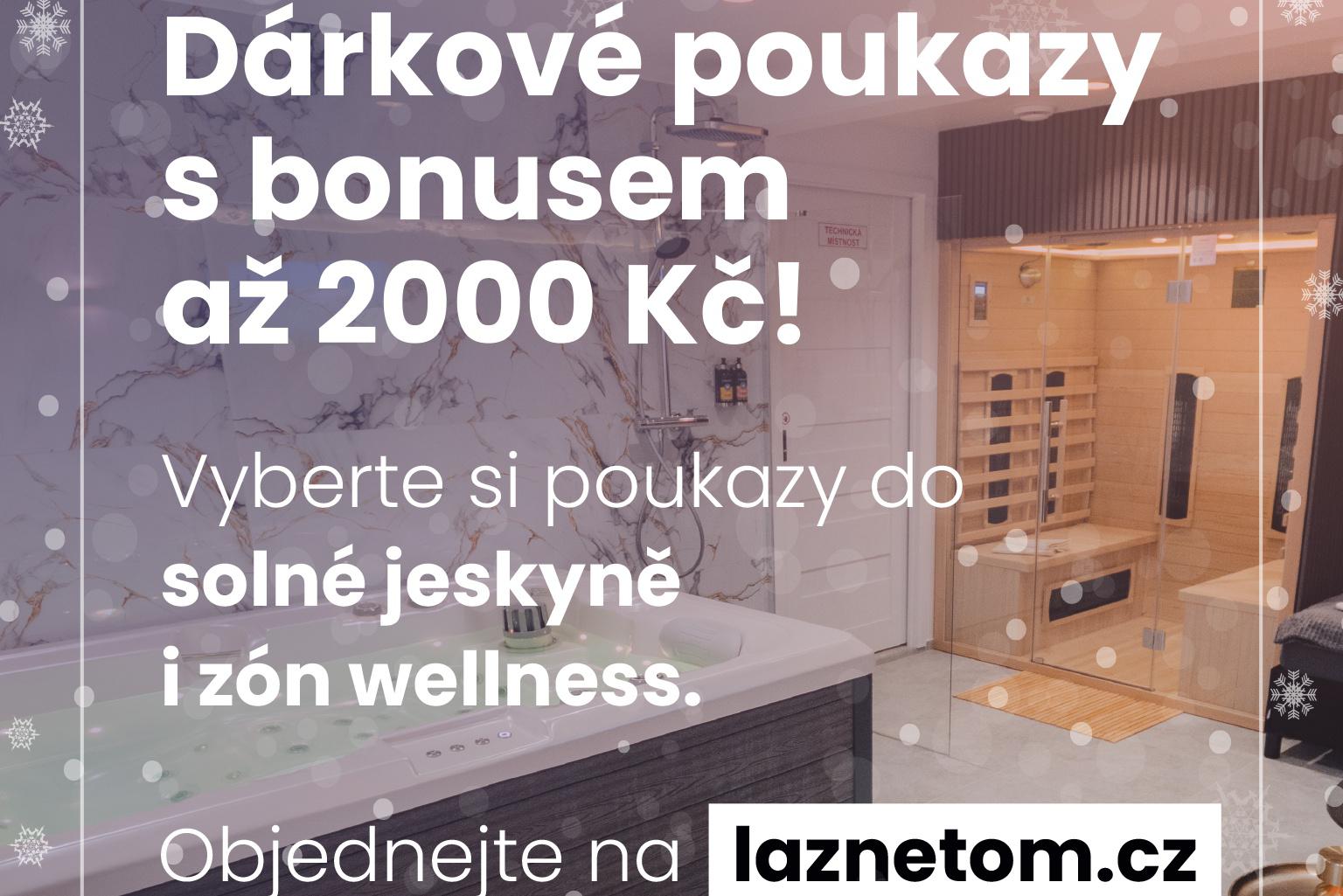 Dárkové poukazy s bonusem až 2000 Kč
