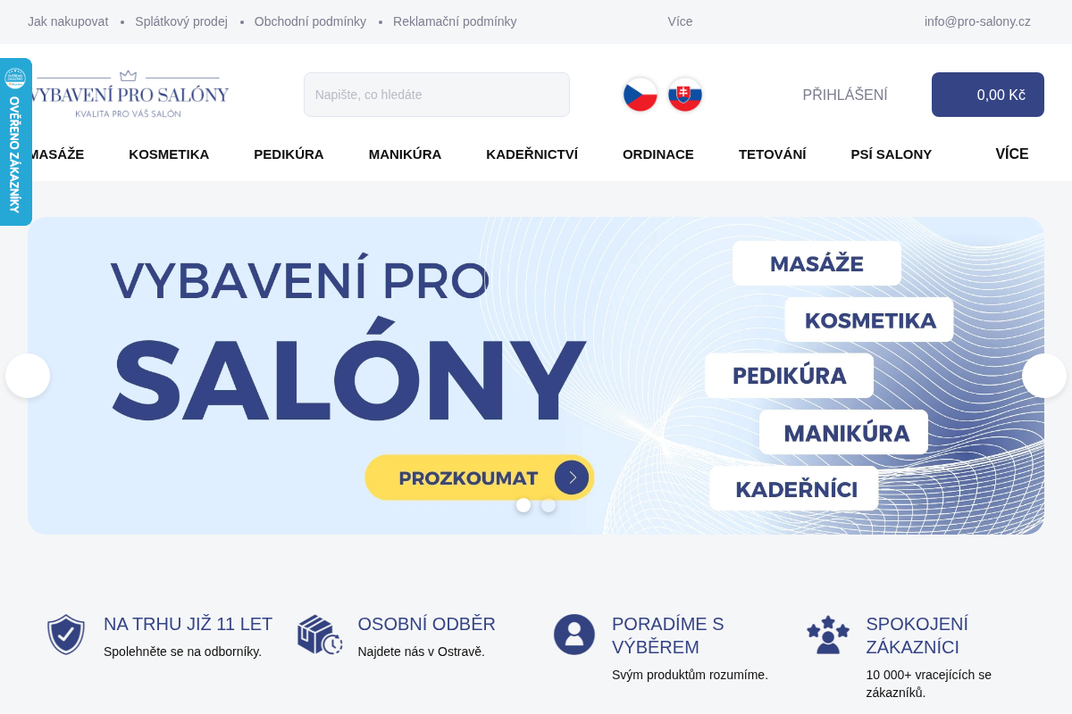 Vybavení pro salony