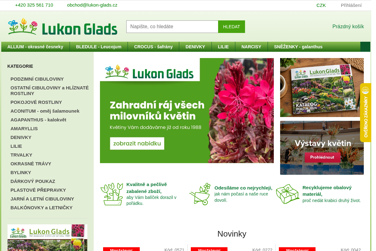 Zahradnictví Lukon Glads