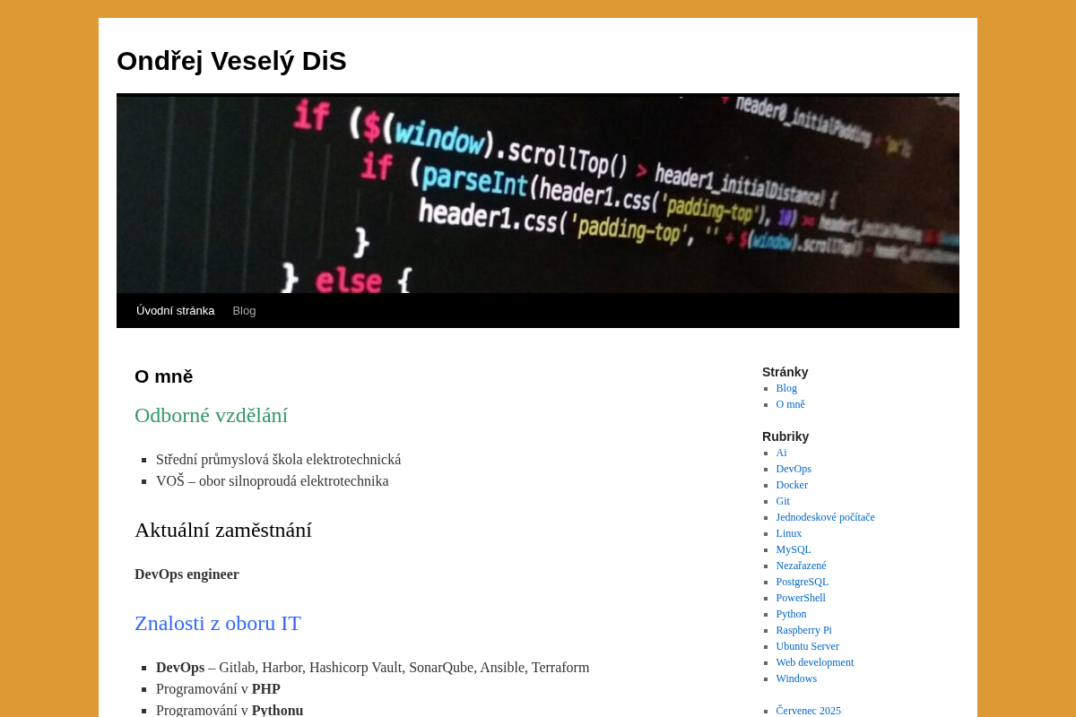 Ondřej Veselý, DiS. - ovSystem