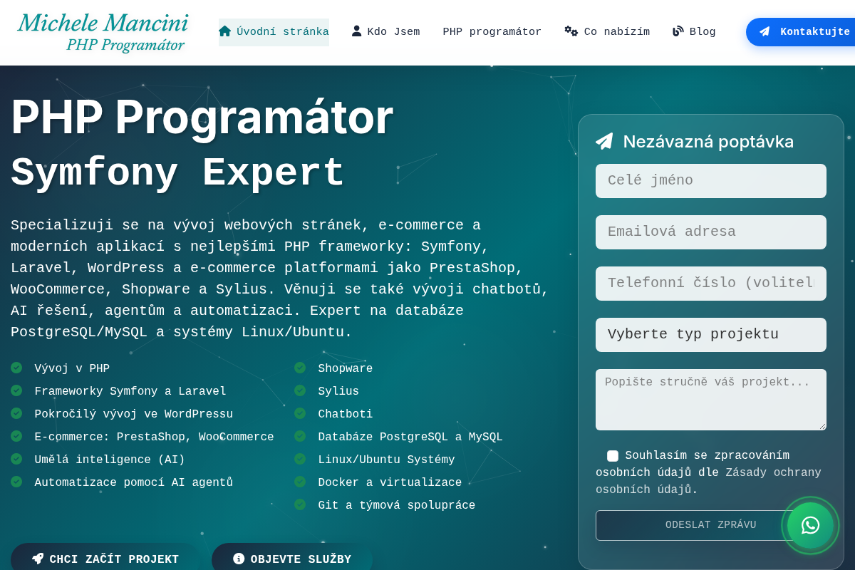 PHP programátor Michele Mancini