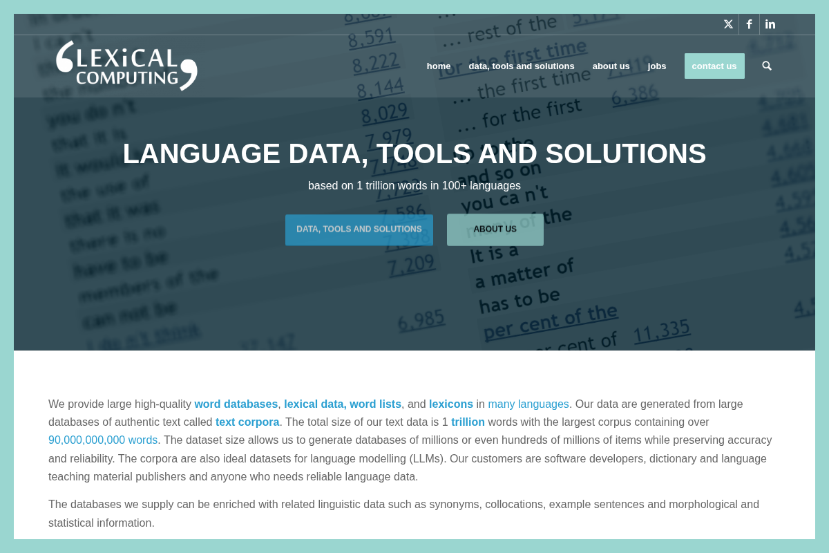 LEXICAL COMPUTING CZ, s.r.o.