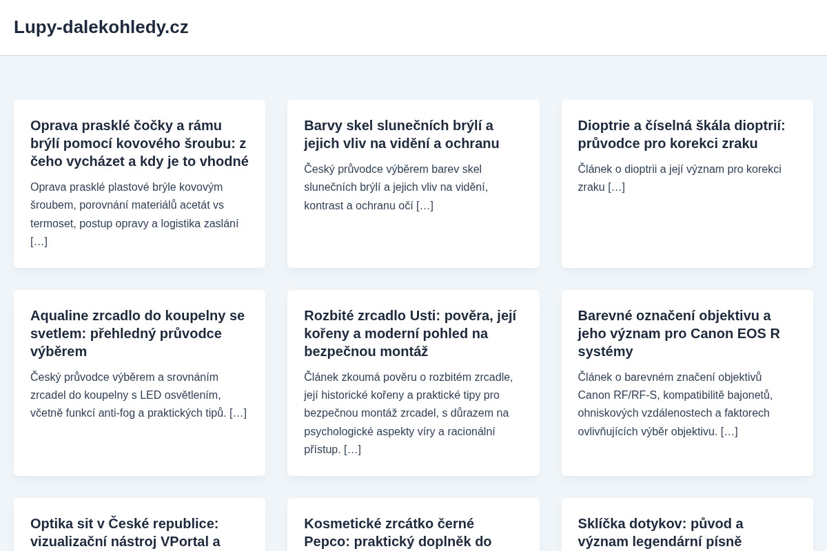 Lupy-dalekohledy.cz