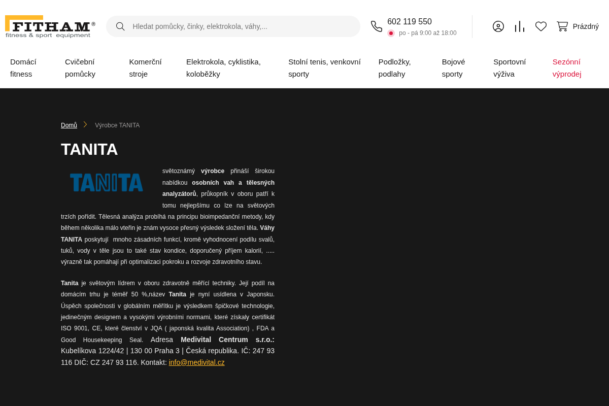 Tanita-eshop.cz
