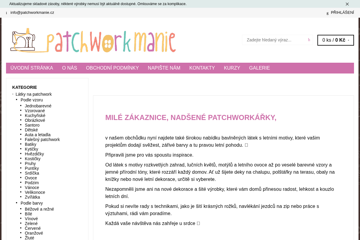 Patchworkmanie.cz