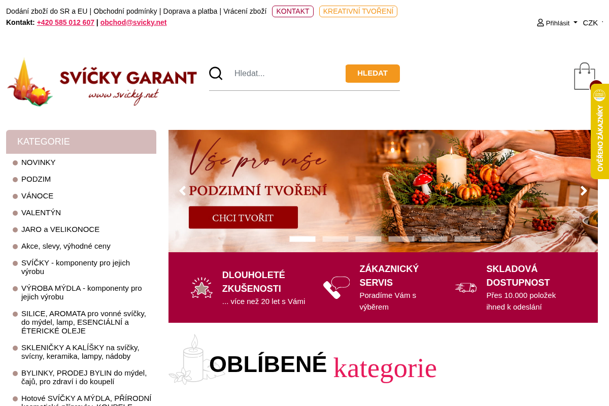 Svíčky Garant