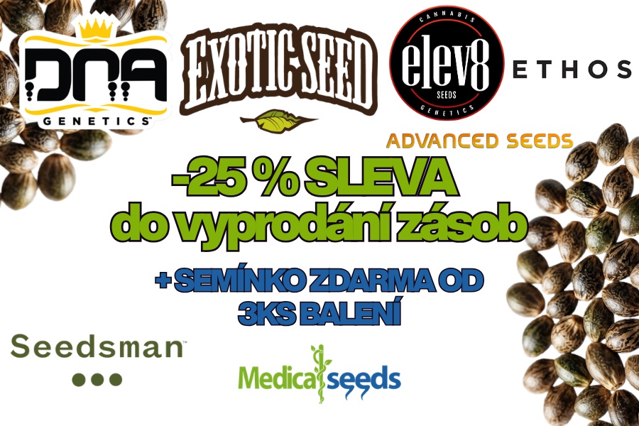 25 % SLEVA + semínko ZDARMA