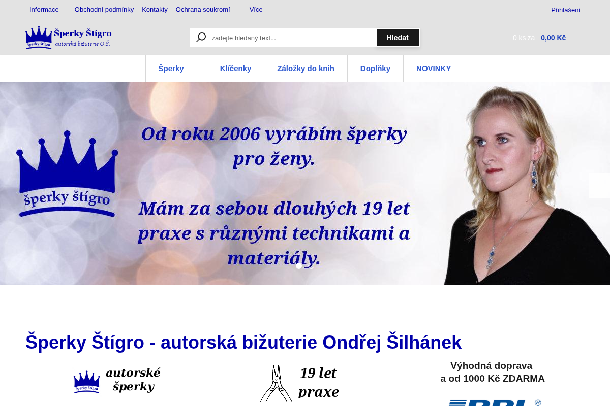 Šperky Štígro - Ondřej Šilhánek, autorská bižuterie