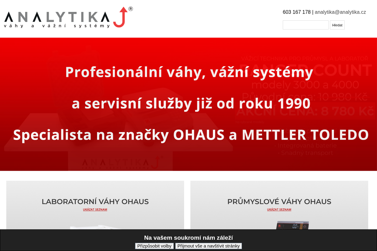 Analytika váhy a vážní systémy s.r.o.