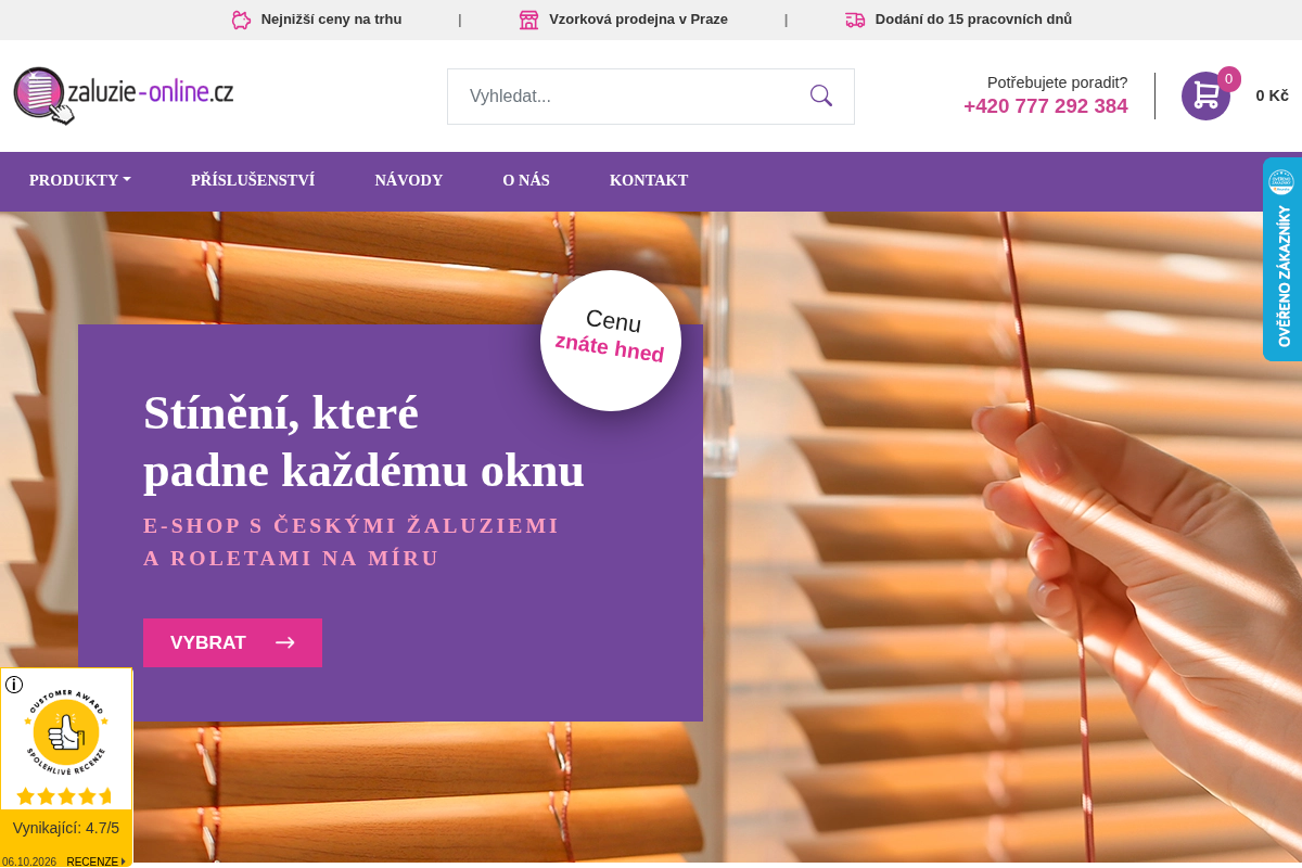 ŽALUZIE-ONLINE.CZ, s.r.o.