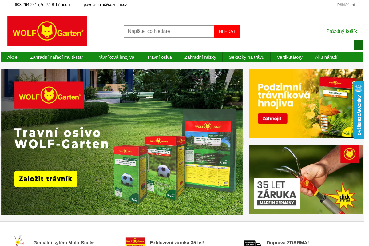 Zahradní nářadí WOLF - Garten - Pavel Šoula