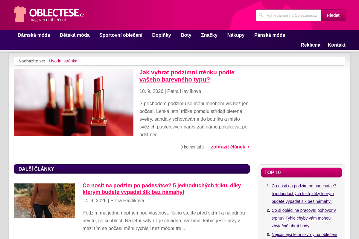 Oblectese.cz