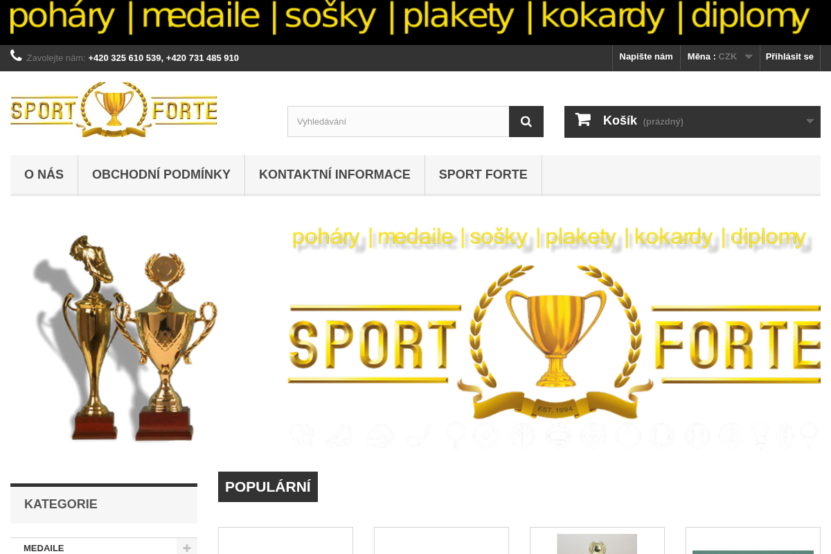 Pohary-medaile-sportforte.cz