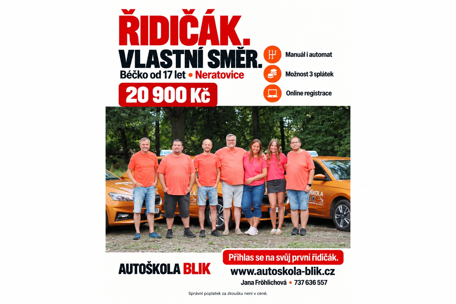 Řidičák pro studenty v Neratovicích – skupina B