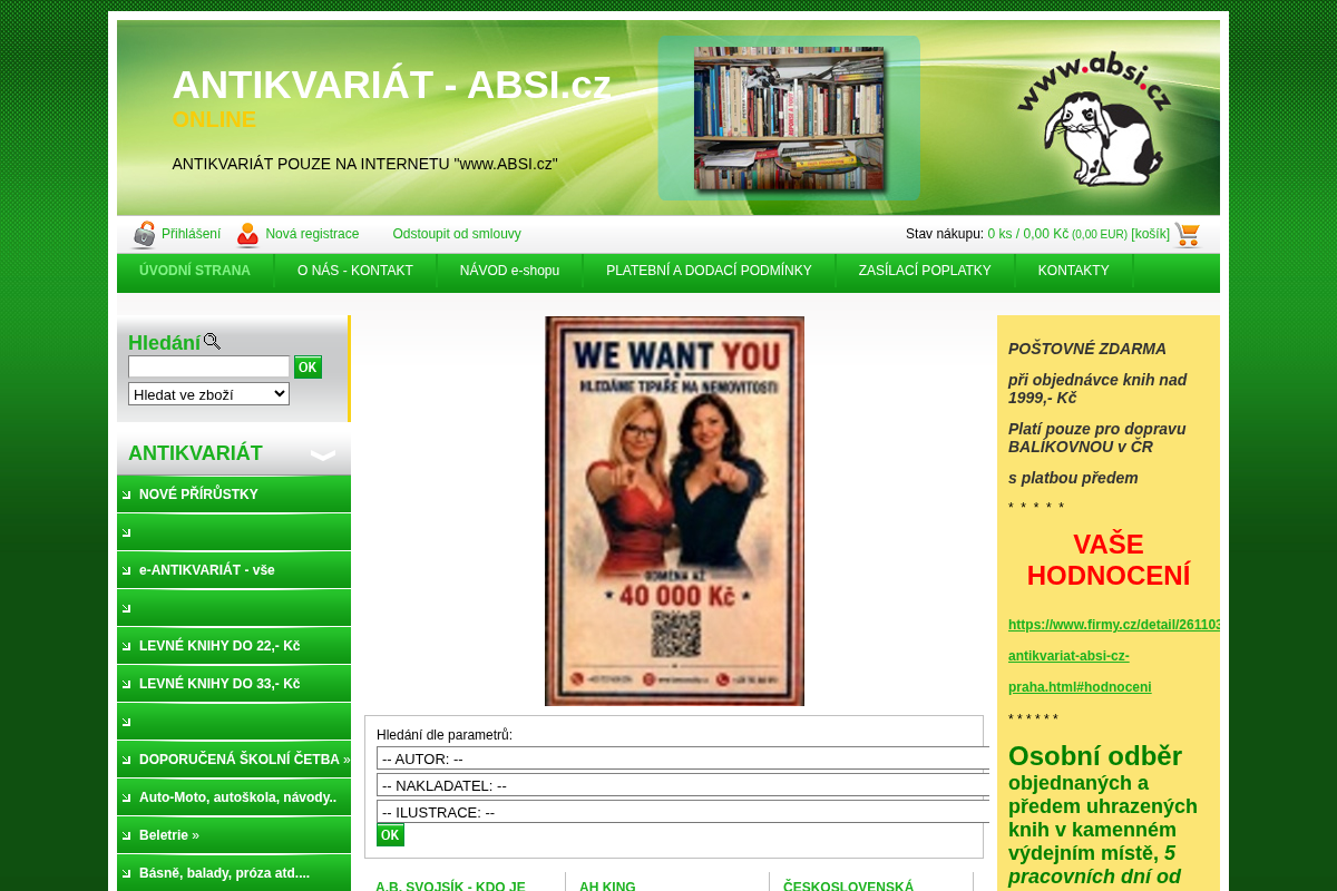 ANTIKVARIÁT - Absi.cz