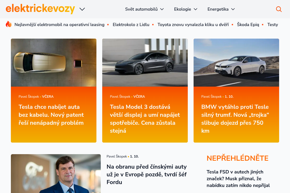 Elektrickevozy.cz