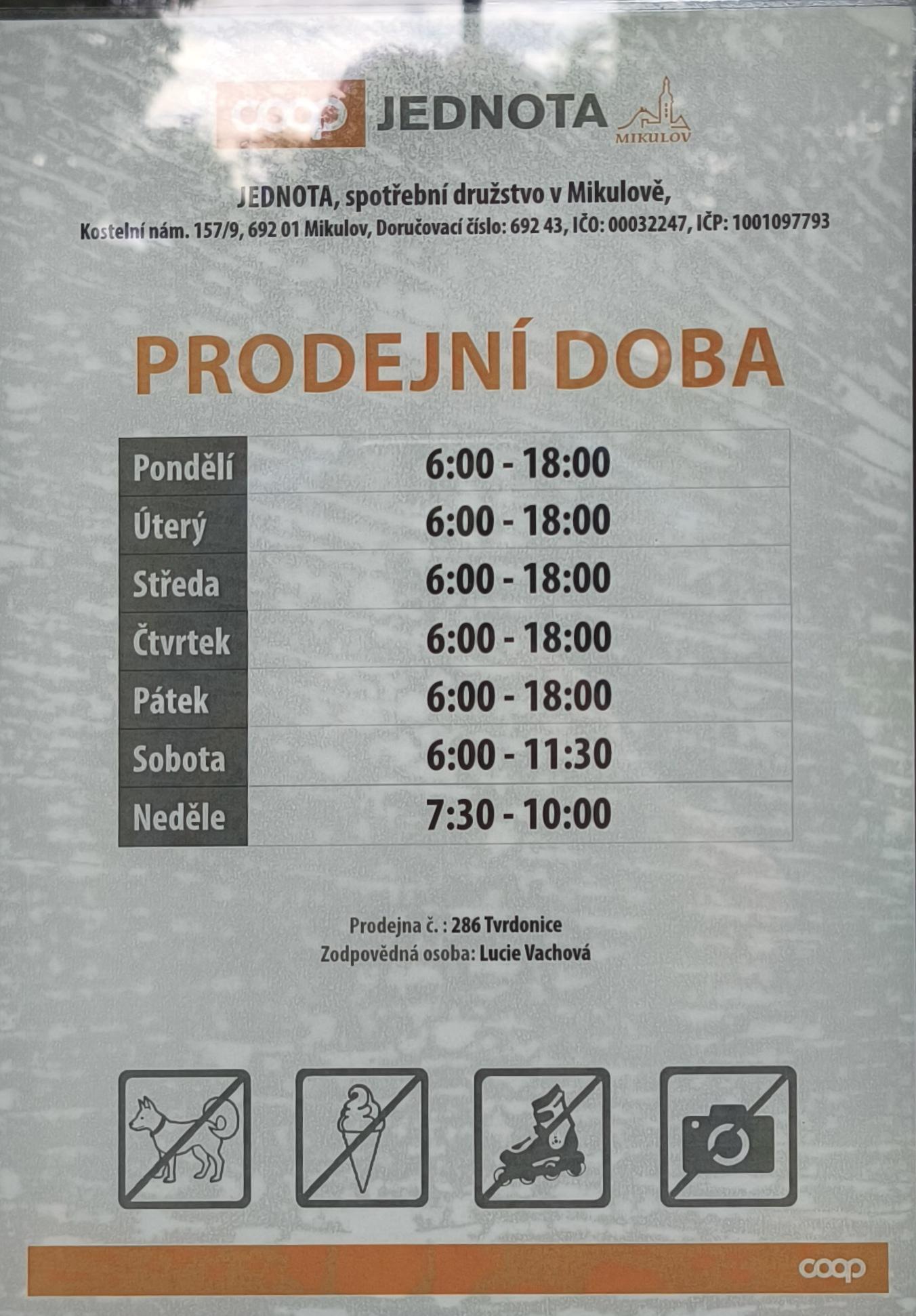 COOP - Jednota, spotřební družstvo v Mikulově foto 2