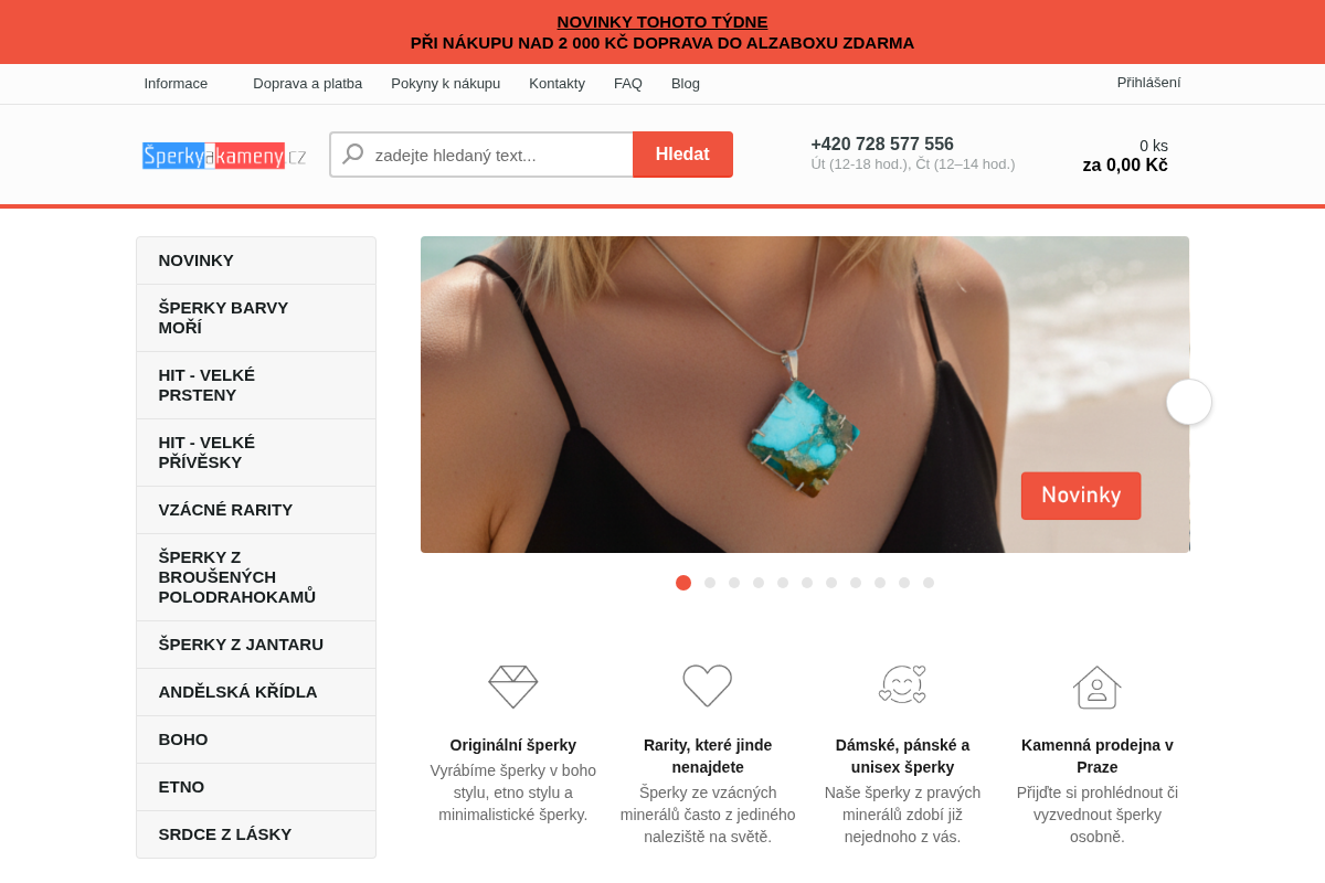 Šperkyakameny.cz - Eshop s drahými kameny a minerály