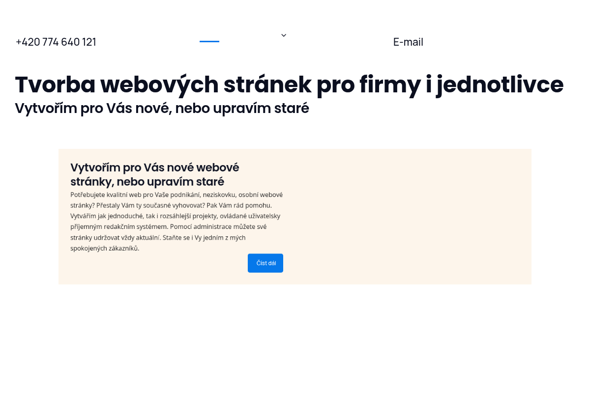 Webové stránky Com