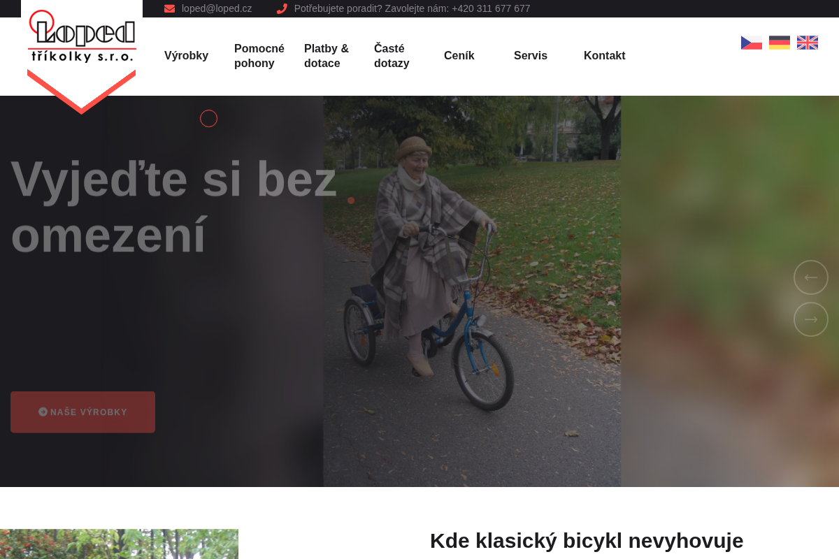 LOPED - tříkolky