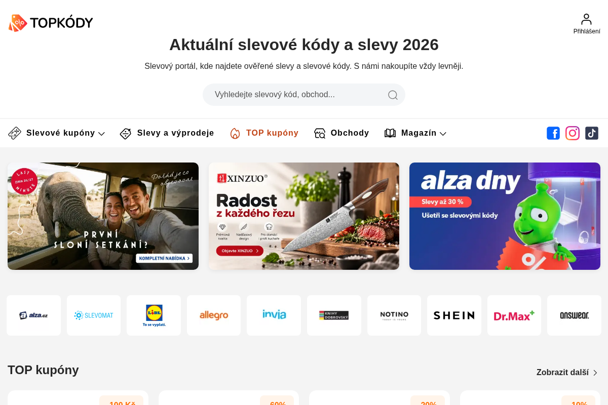 Topkody.cz