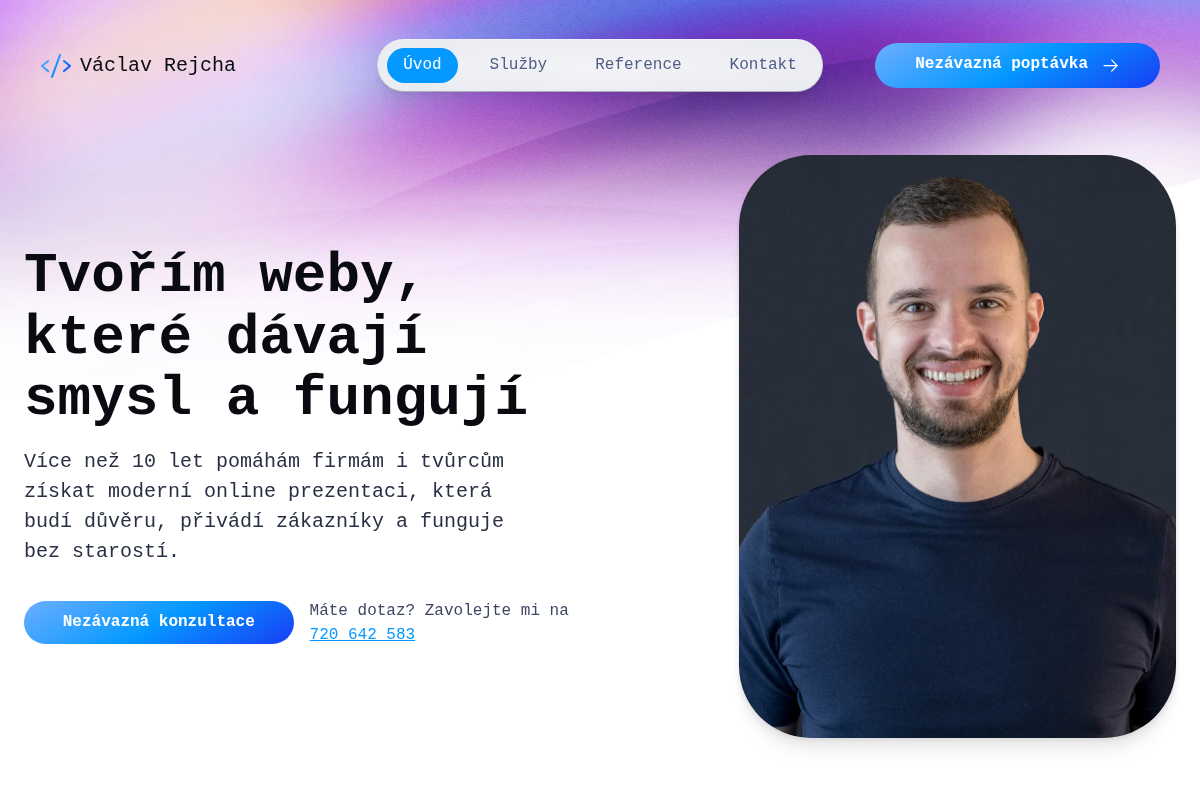 Václav Rejcha - Profesionální tvorba a správa webových stránek