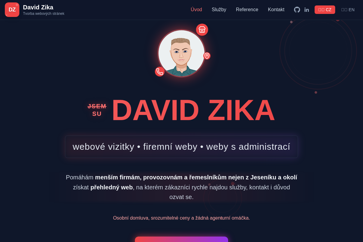 David Zika | Tvorba webových stránek