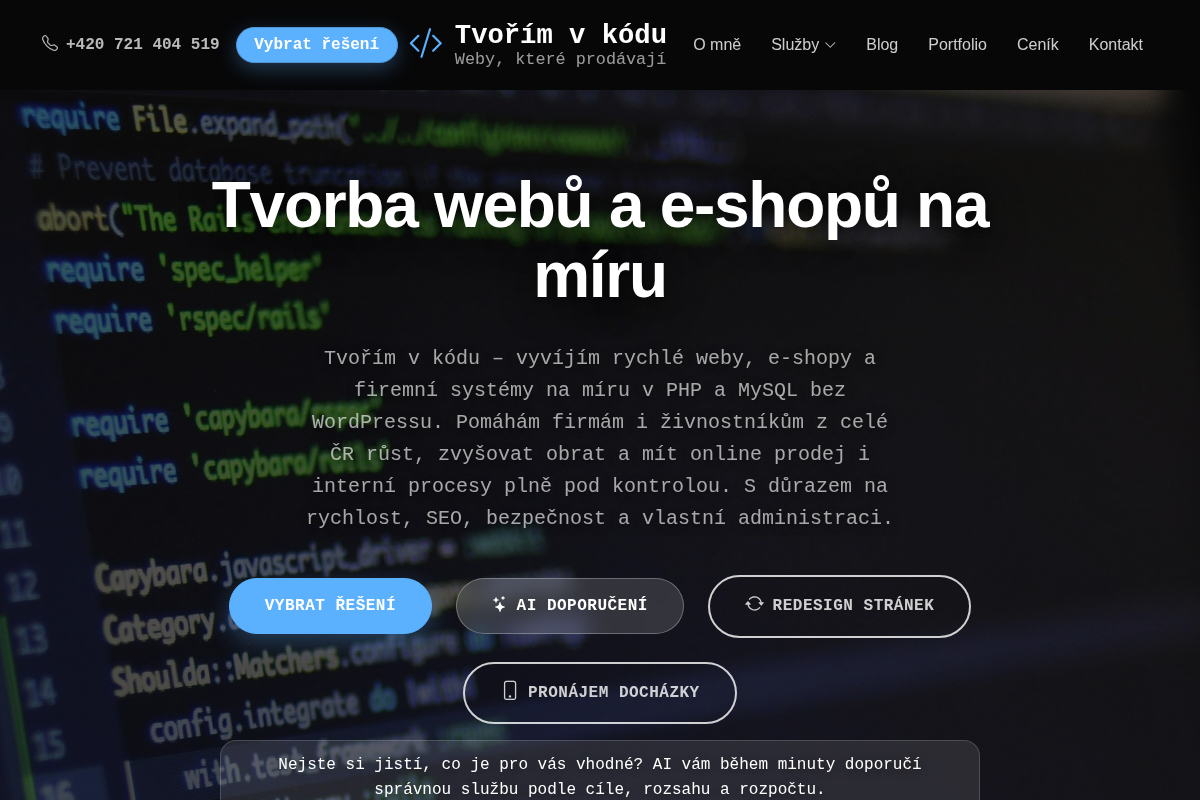 Tvořím v kódu