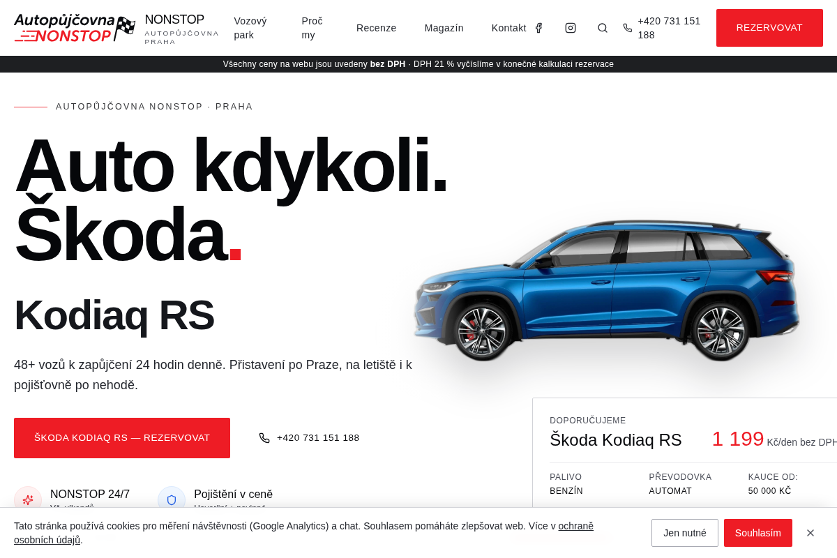 Autopůjčovna NONSTOP