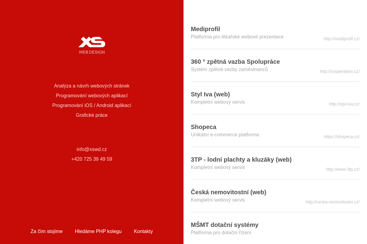 Tomáš Hnatovský - XS Web Design