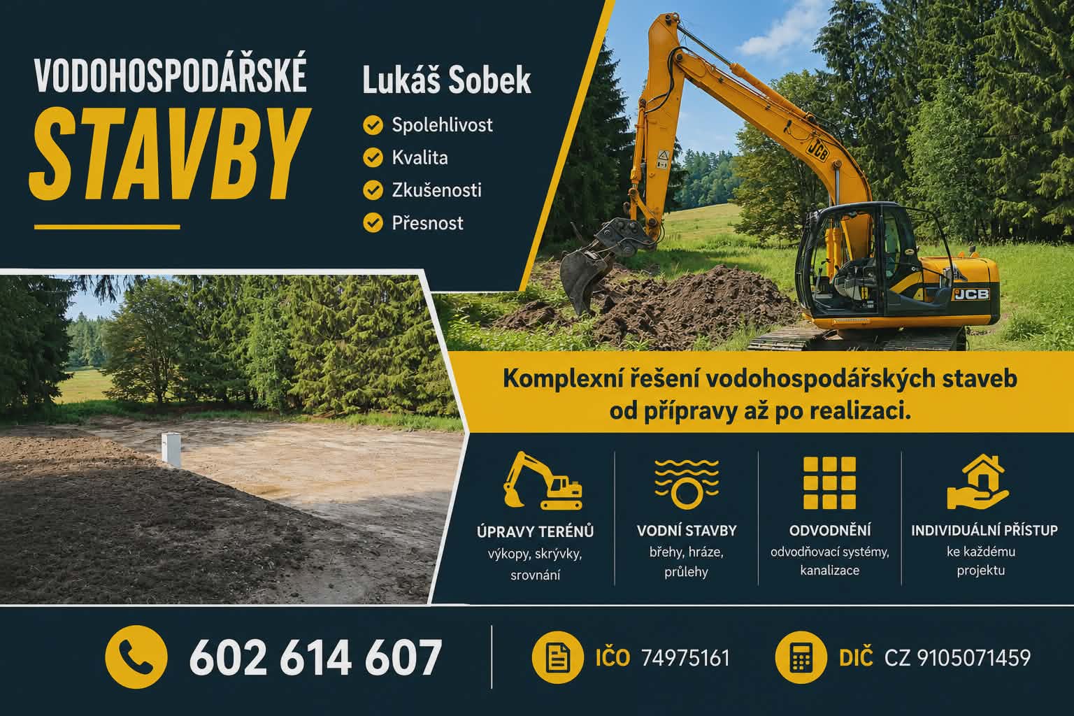 Vodohospodářské stavby-zemní práce Lukáš Sobek foto 2