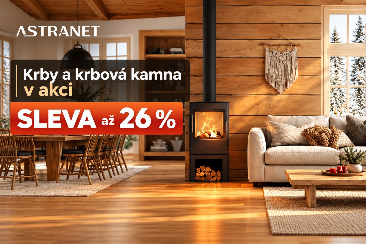 Akce na krbová kamna a krby.