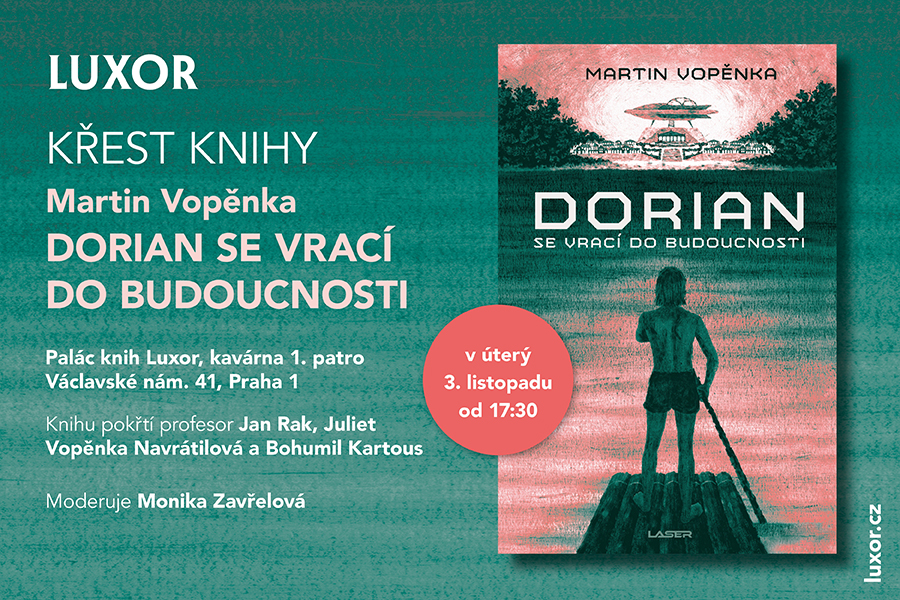 Křest knihy Dorian se vrací do budoucnosti