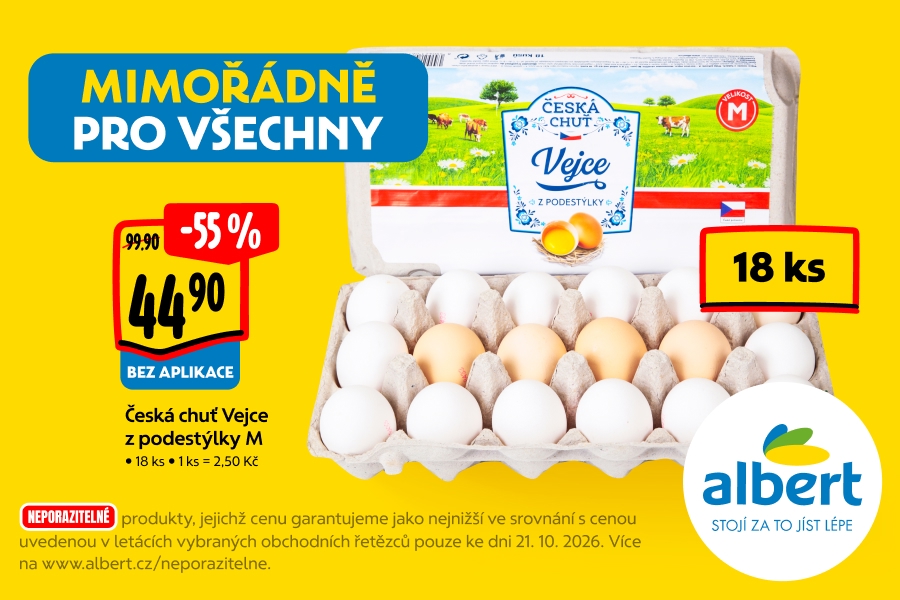 Česká chuť Vejce z podestýlky M