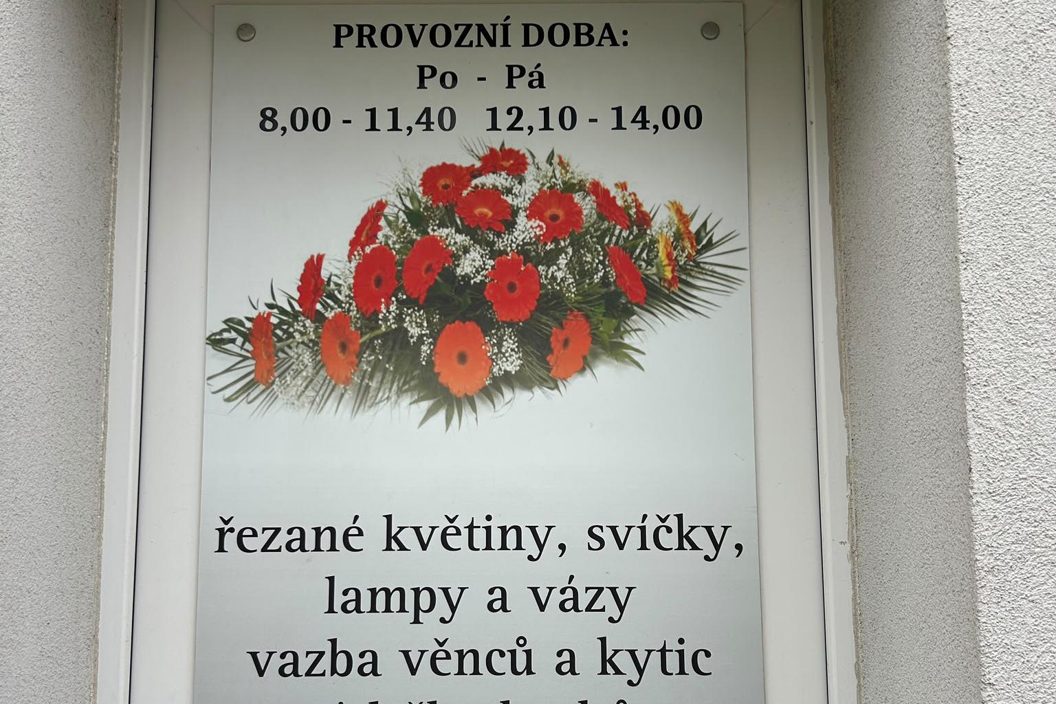 Prodejna květin a hřbitovního zboží