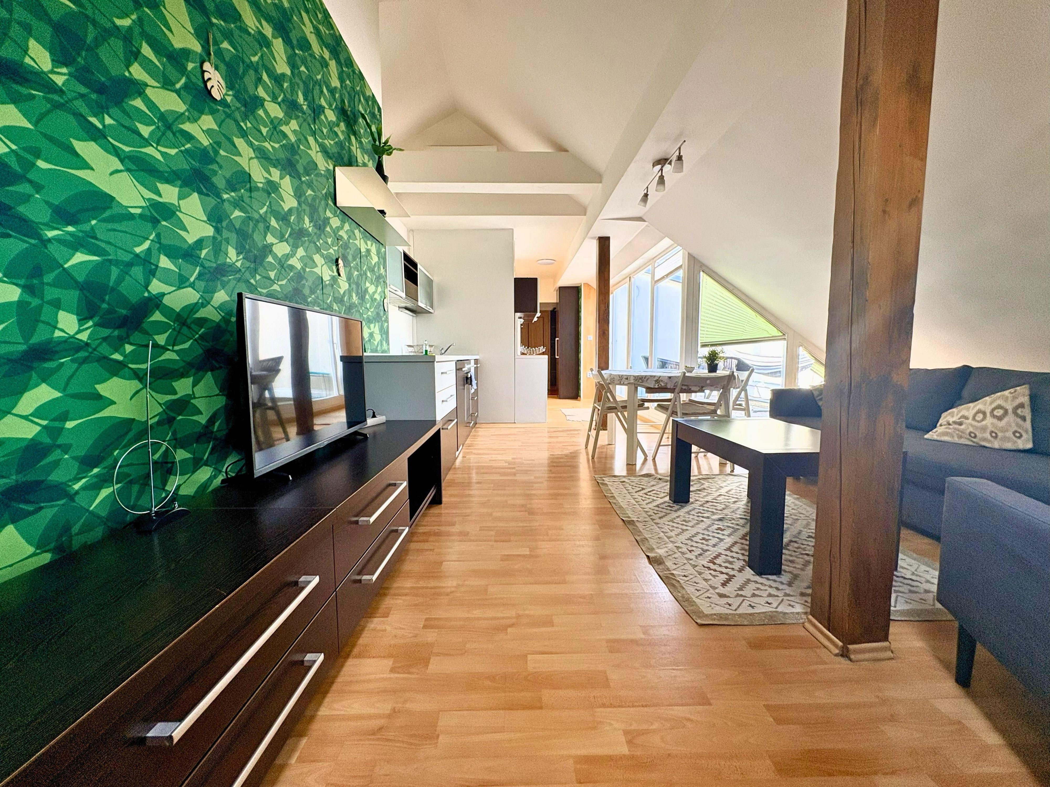Apartmán v centru Brna s terasou a výhledem na Petrov | Parkování