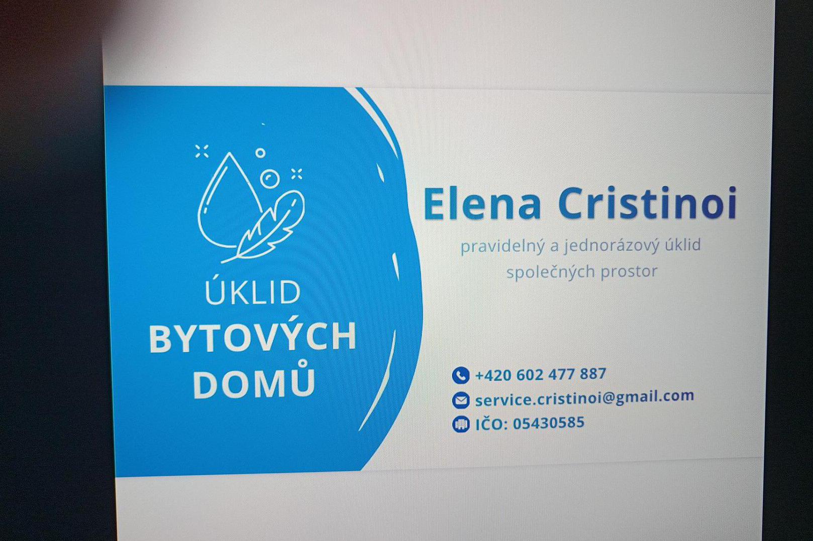 Úklid bytových domů - Elena Cristinoi foto 1