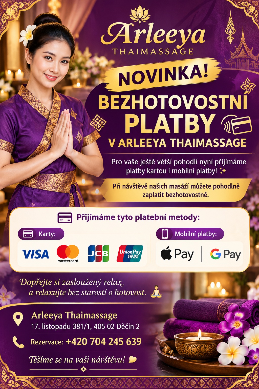 Arleeya Thajská masáž foto 1
